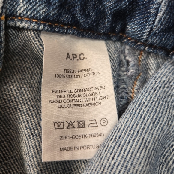 A.P.C. DENIM MINI SKIRT - Picture 4 of 8
